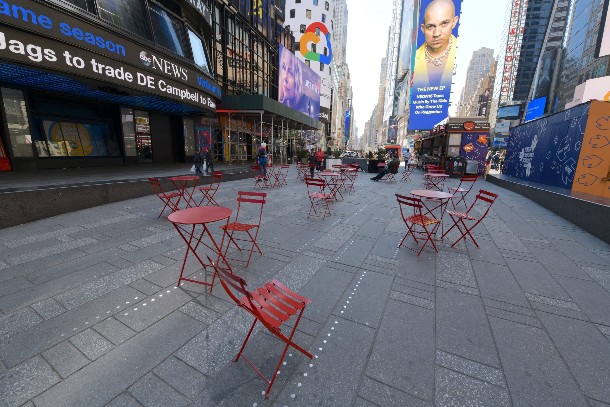 Times Square Empty during COVID-19 Pandemic