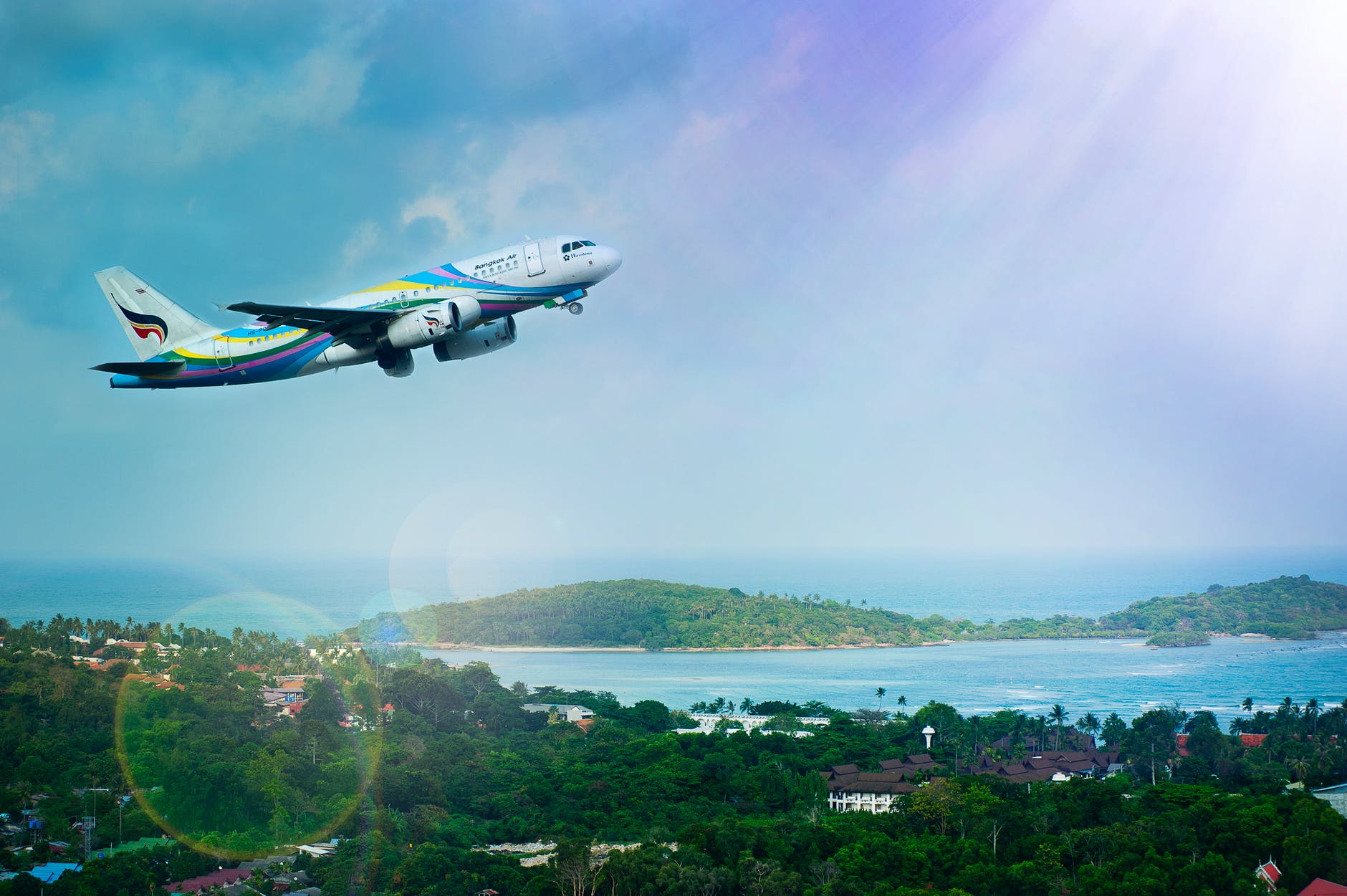 Jet plane taking off from tropical island  Photo by Alexandr Podvalny on Pexels.com